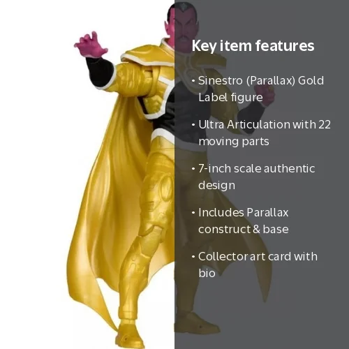 McFarlane Toys, DC Multiverse, Sinestro, 7-Inch Action Figure