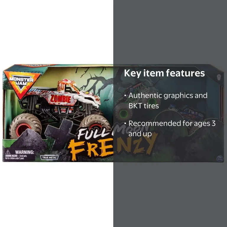 Monster Jam Official Kids Toy Trucks - Full Moon Frenzy Diecast 3