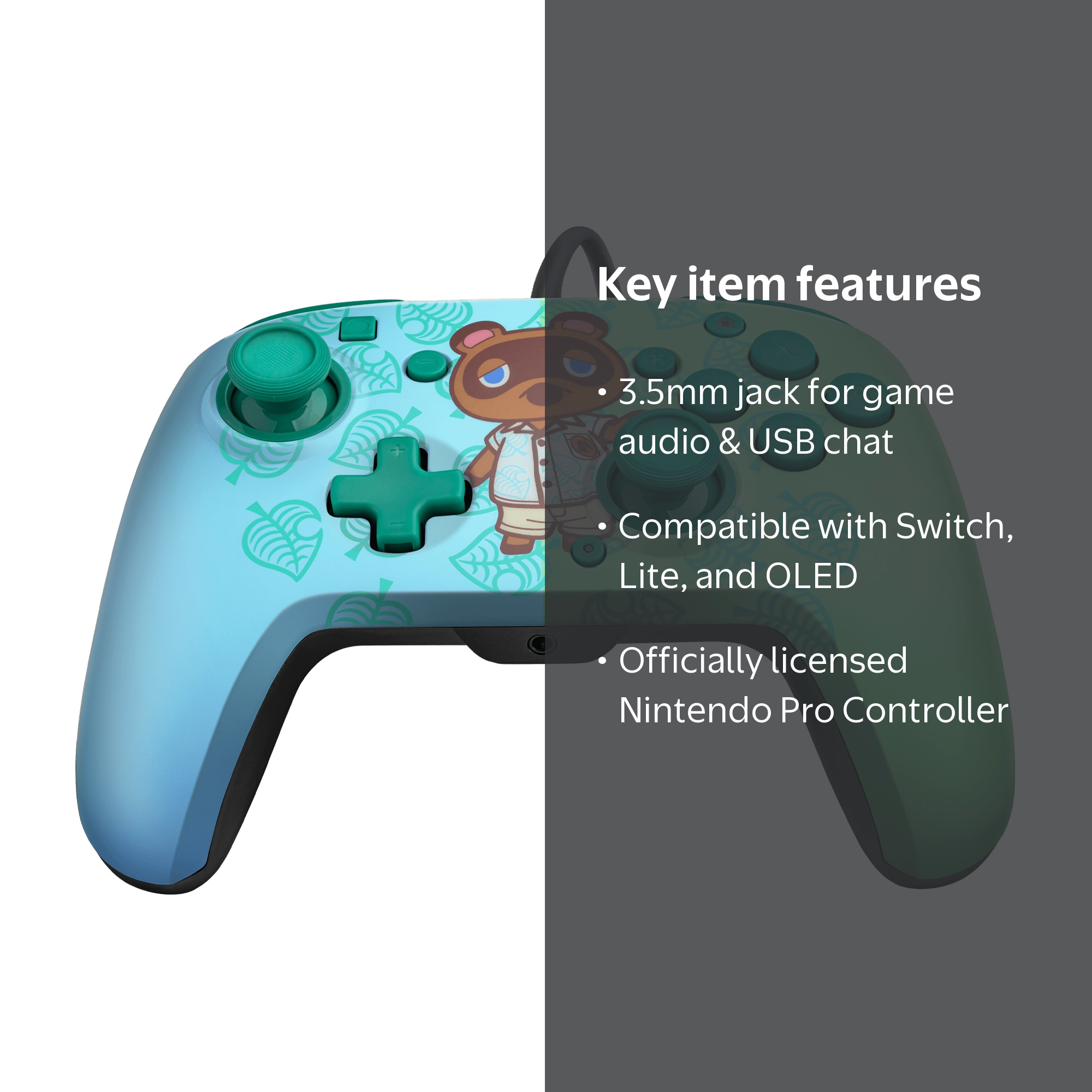 任天堂 - ミミコア PDP Gaming Faceoff Deluxe+ Audio Wired Switch Pro Controller