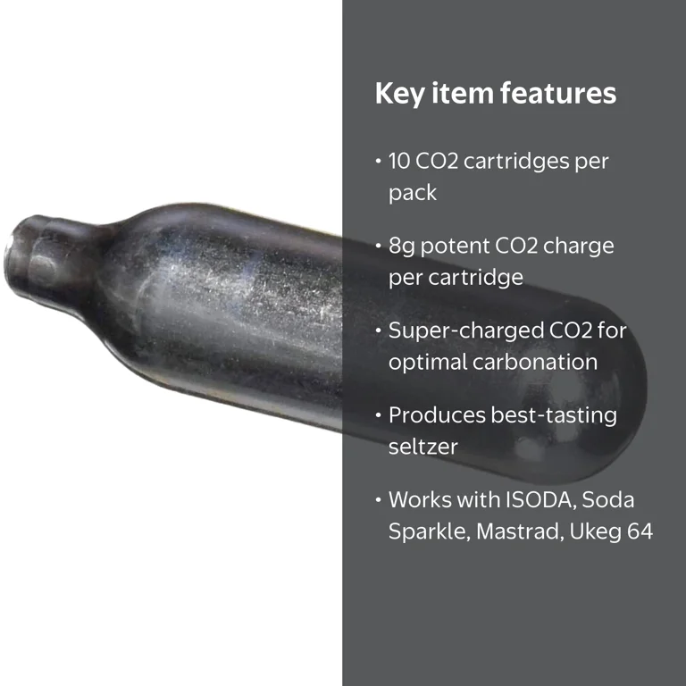 Leland, Co2 Seltzer Soda Cartridges, 8 Gram, 10 Count - Walmart.com