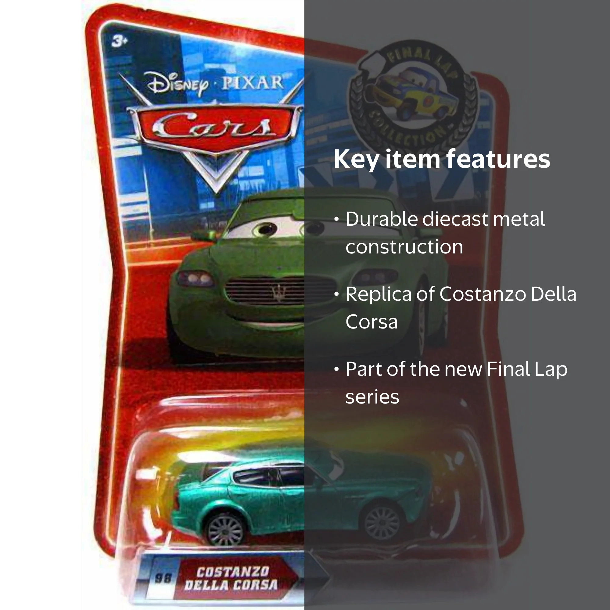 Disney Cars Final Lap Collection Costanzo Della Corsa Diecast Car