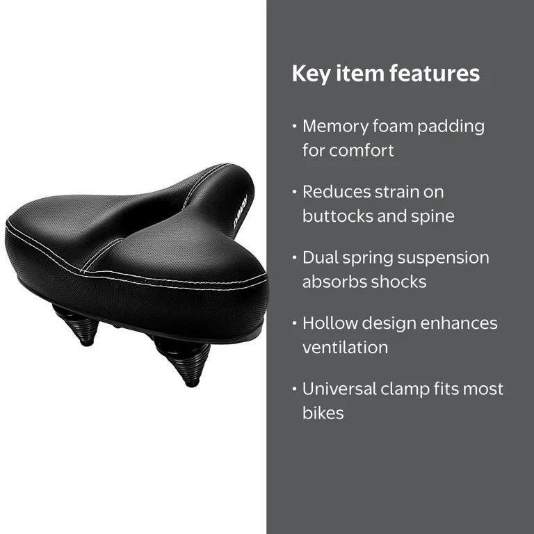 most comfortable womens bicycle seat Gincleey Comfort Bike for Women Men,Wide Saddle Replacement Memory Foam Padded Soft Bike Cushion with Dual Shock Absorbing Universal Fit for Indoor/Outdoor Bikes with Reflect : Sports & The Bike Saddle made of high quality materials The Best Comfort Bike Seat