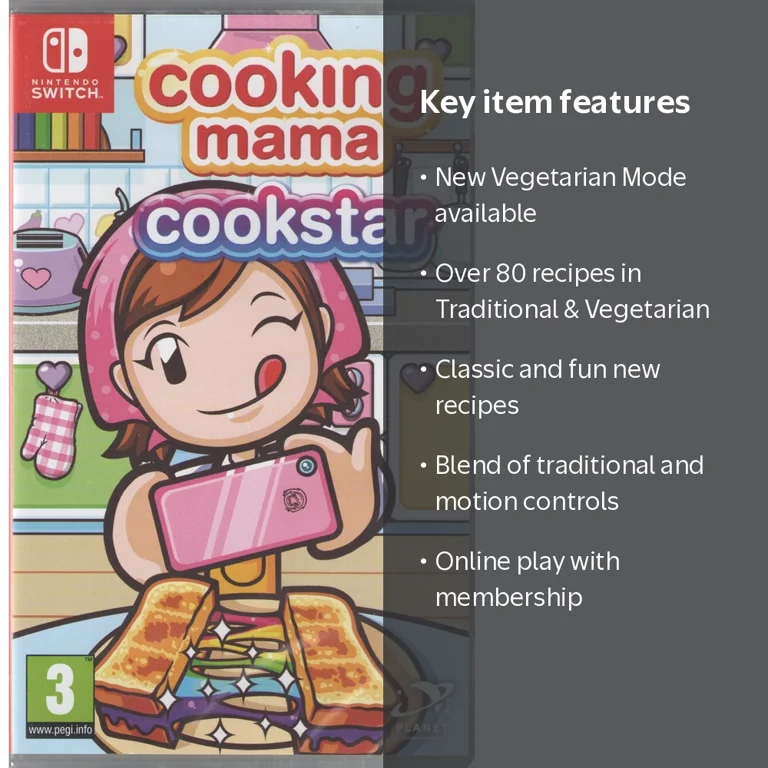 Planet Entertainment, Cooking Mama Cookstar, All New Vegetarian