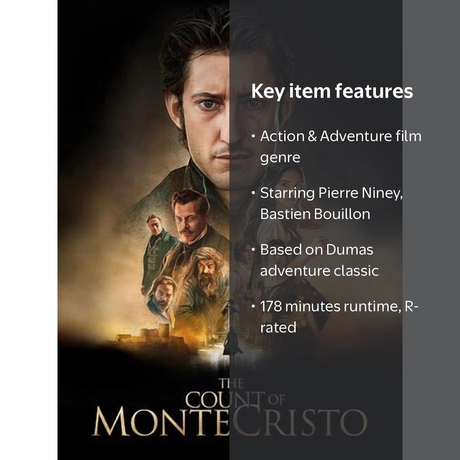 The Count of Monte Cristo (DVD), Samuel Goldwyn Films, Action