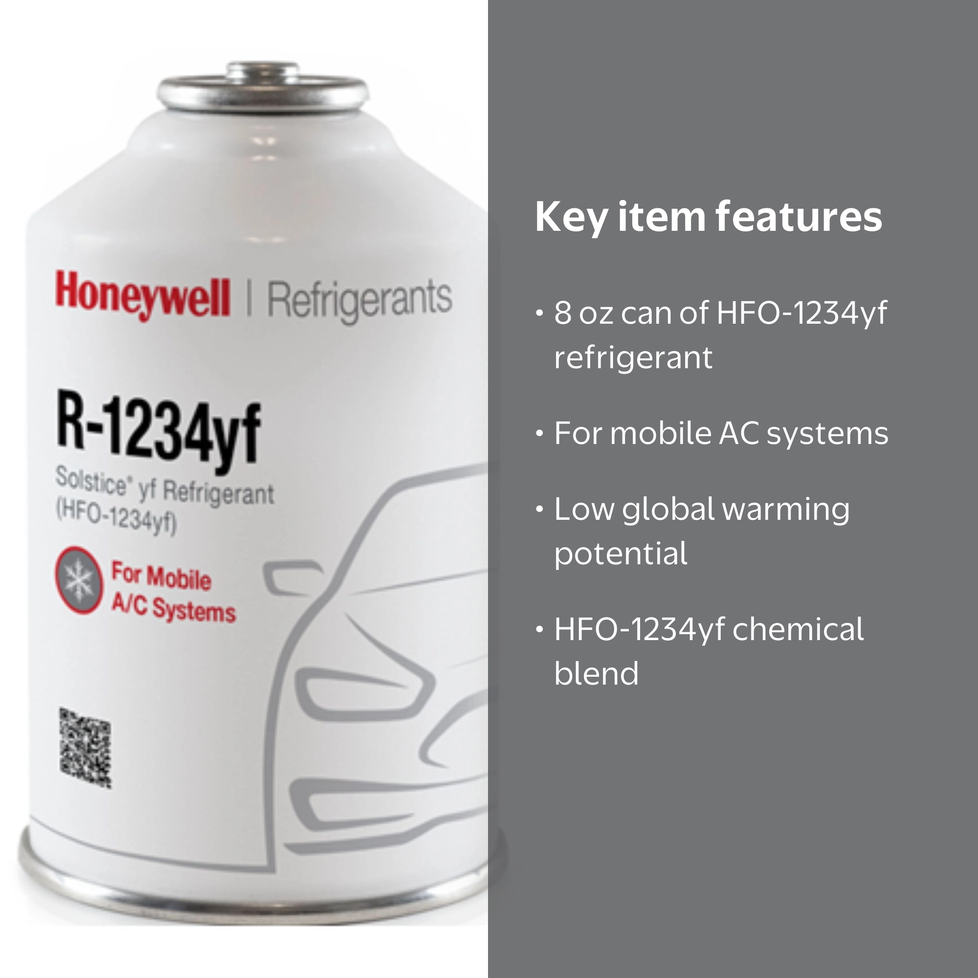 ソルスティスyf R1234YF R-1234yf 8本 Honey Well Genuine 8oz R1234YF - Refrigerants Center, inc