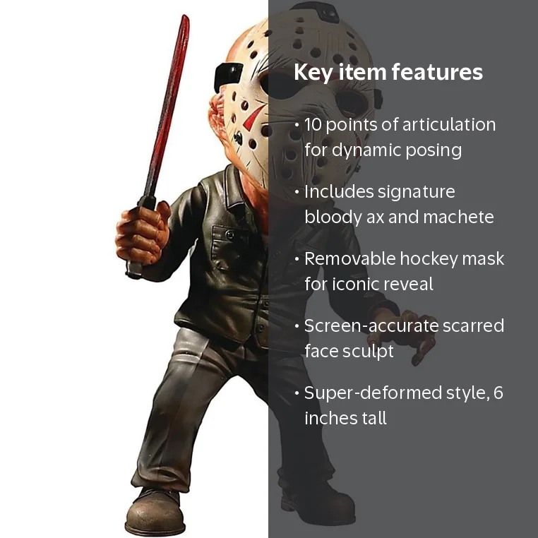 Friday the 13th Jason Voorhees Stylized 6-Inch Action Figure