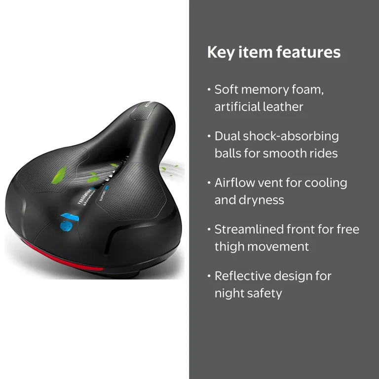stationary bicycle seats CDYWD Oversized Bike Seat for Men & Women Comfort, Extra Wide Seat Cushion, Comfortable Soft Padded, Large Replacement Saddle for Peloton, Exercise Bike, Cruiser, City Bike, Ebike our stationary bikes meet the needs of everyone from beginners to professionals REPLACEMENT SEAT - SPIN BIKES