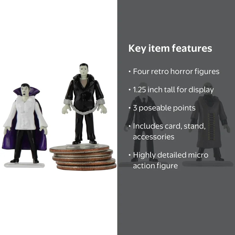 World's Smallest Mego Horror Micro Action Figures – (1 Random