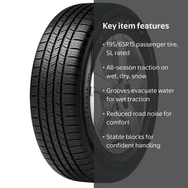 Goodyear Assurance All-Season 195/65R15 91T Passenger Tire for