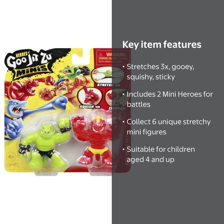 Stretchy Heroes of Goo JIT Zu Minis S3 (Assorted) - Walmart.com