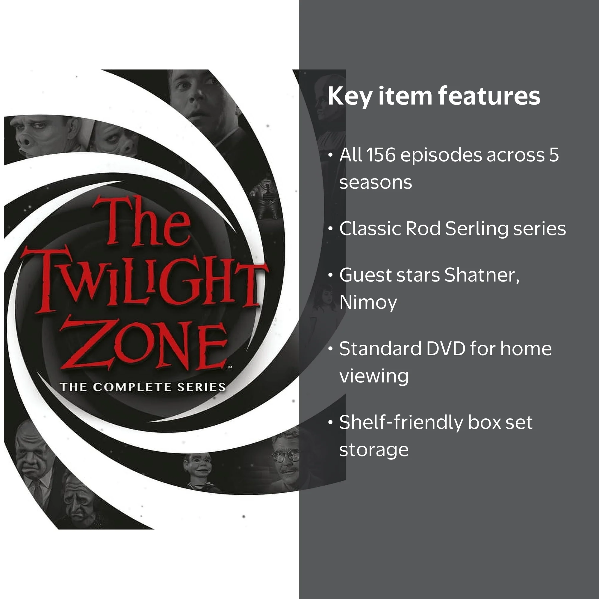 The Twilight Zone: Complete Series Box Set (DVD) - Walmart.com