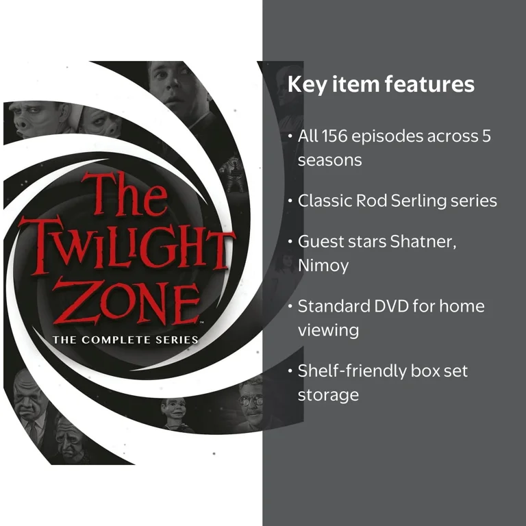 The Twilight Zone: The Complete Series (DVD), 156 episodes