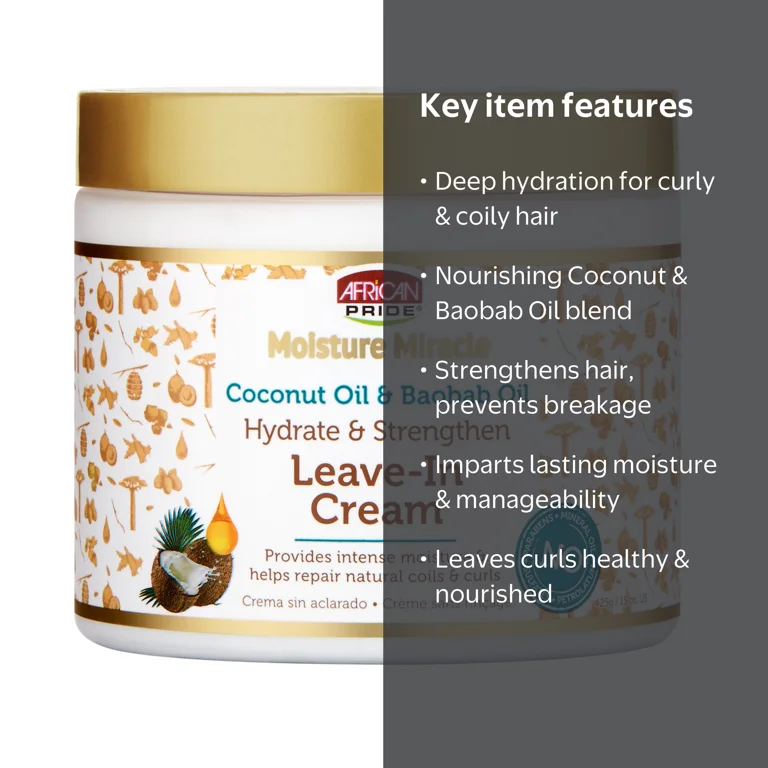 African Pride Extra Strength Curl Oil Leave-In Conditioner Cream