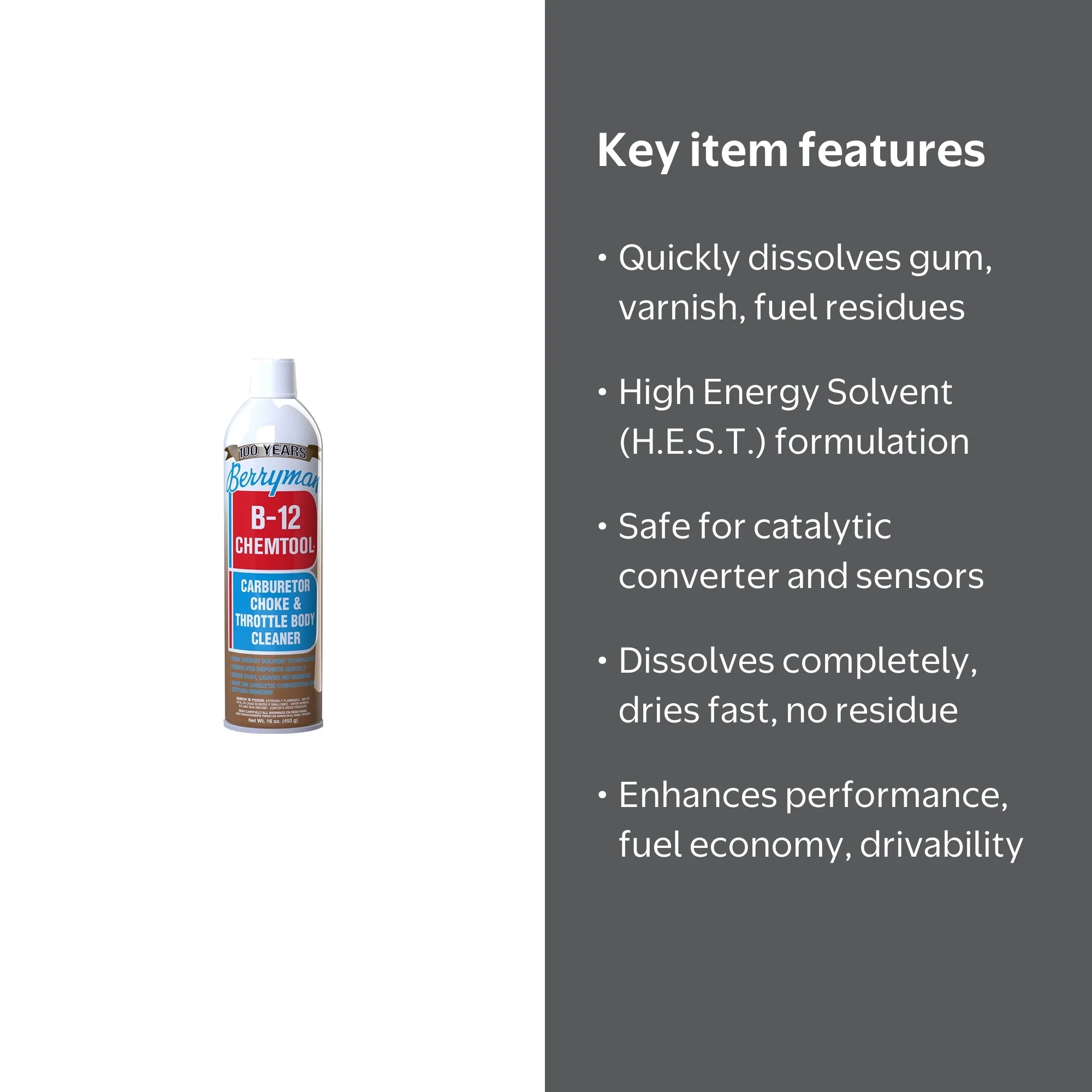 Berryman Products, 0117 B-12 Chemtool Carburetor Cleaner