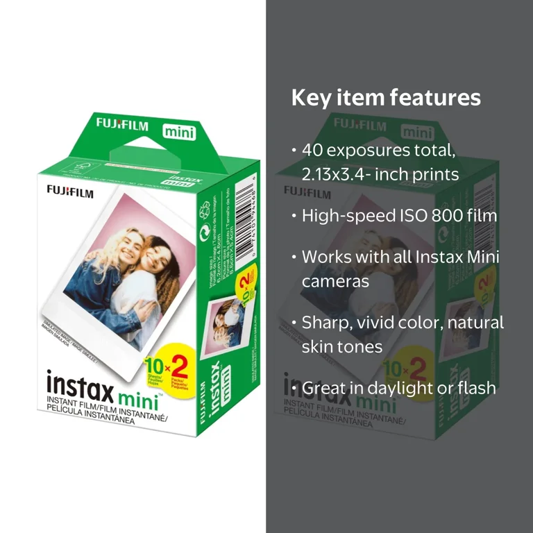 Fujifilm instax mini Twin Instant Film - Bulk Value, 40 Exposures