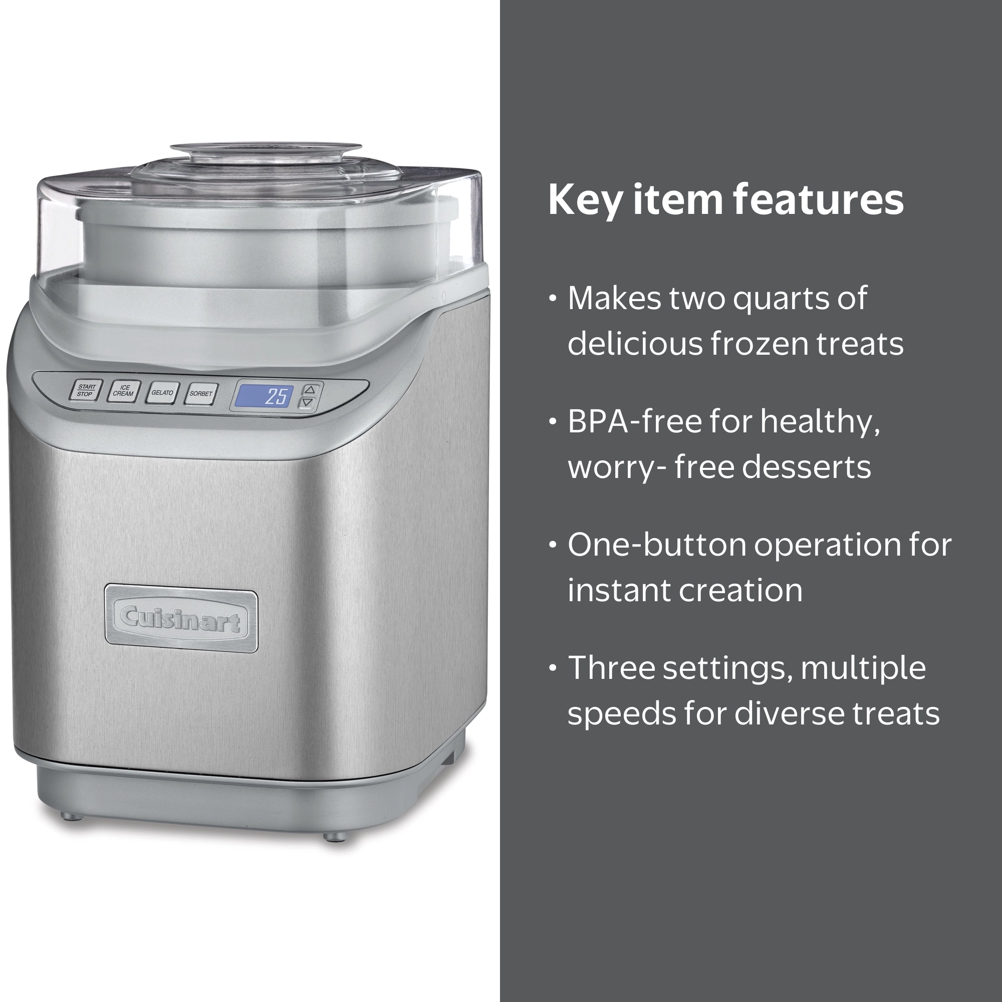 Cuisinart Ice Cream/Yogurt Maker Cool Creations™ with 2-quart
