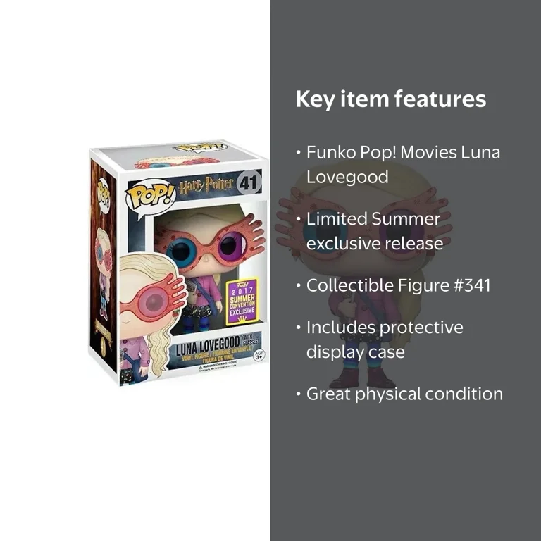 Funko Pop! Movies Harry Potter Luna Lovegood (with Glasses) Summer