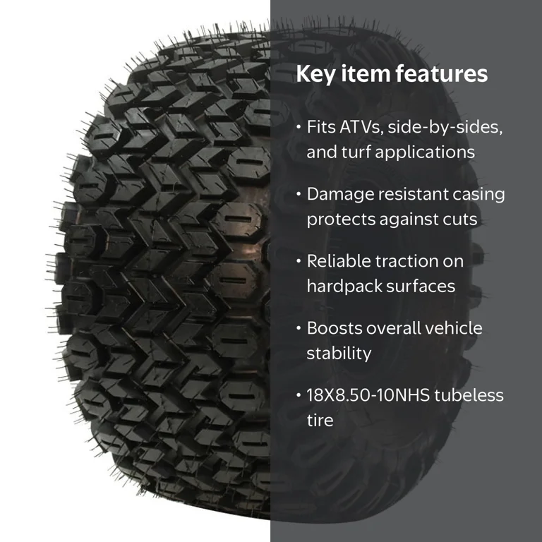 Carlisle HD Field Trax 18X8.50-10NHS B ATV/UTV Tire - Walmart.com