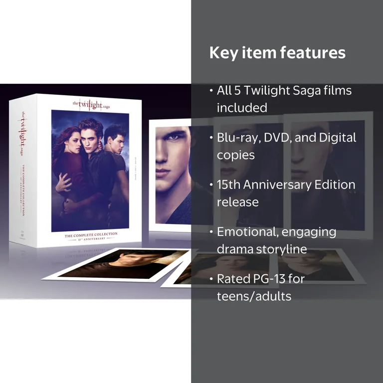 Lionsgate Twilight Saga 5 Movie Collection 15th Anniv Blu-ray DVD