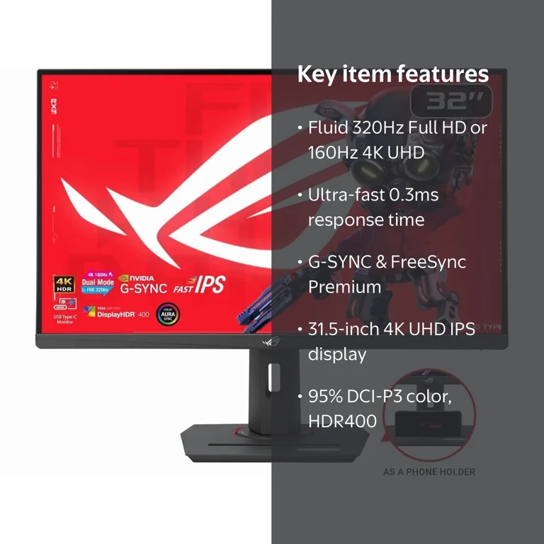 ASUS, Gaming Monitor, XG32UCG 32
