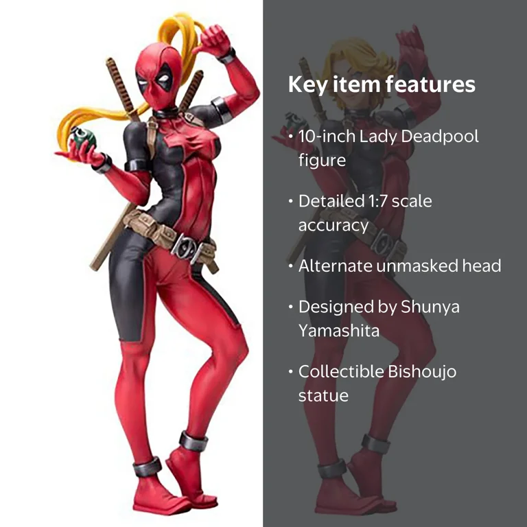 Insten Kotobukiya Collectible Teen Lady Deadpool Action Figures