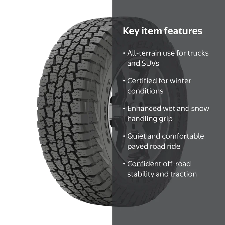 Kelly Safari AT All Terrain 265/65R18 114T Light Truck Tire