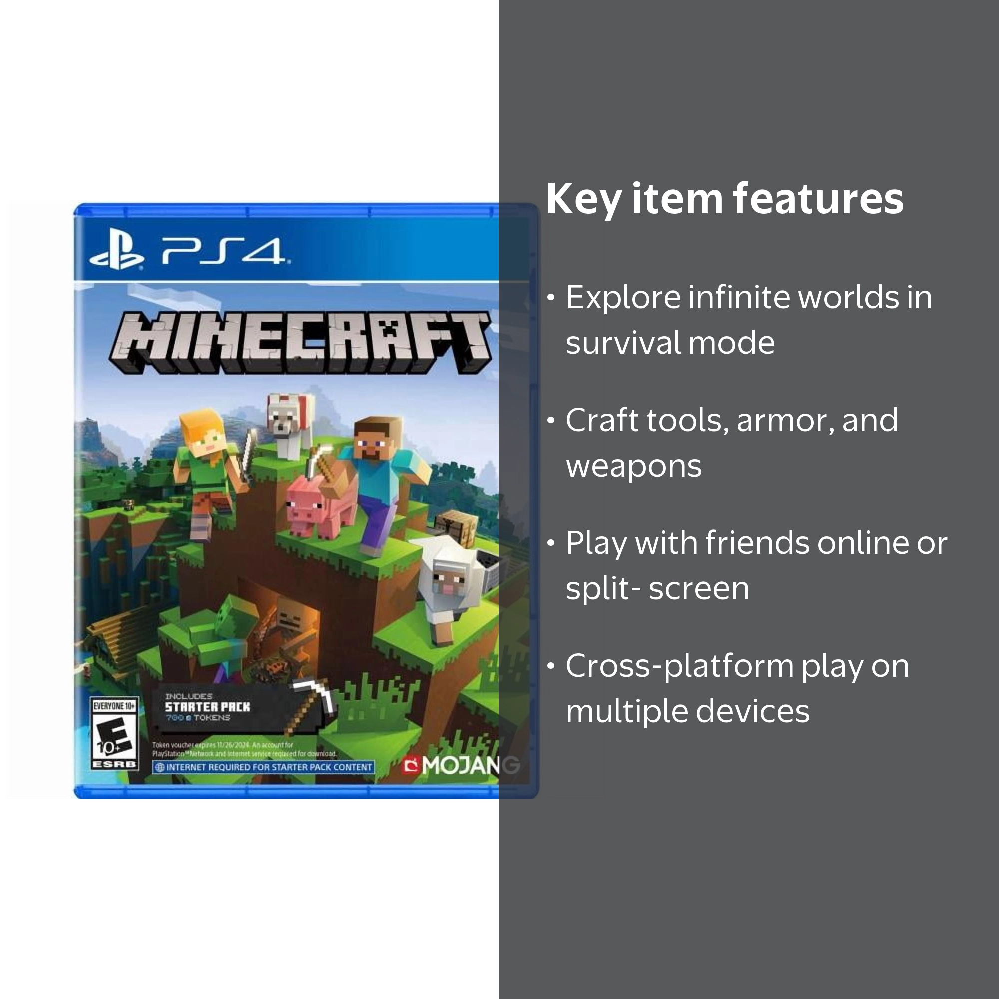 Sony, Minecraft Starter Collection, Standard Edition, PS4
