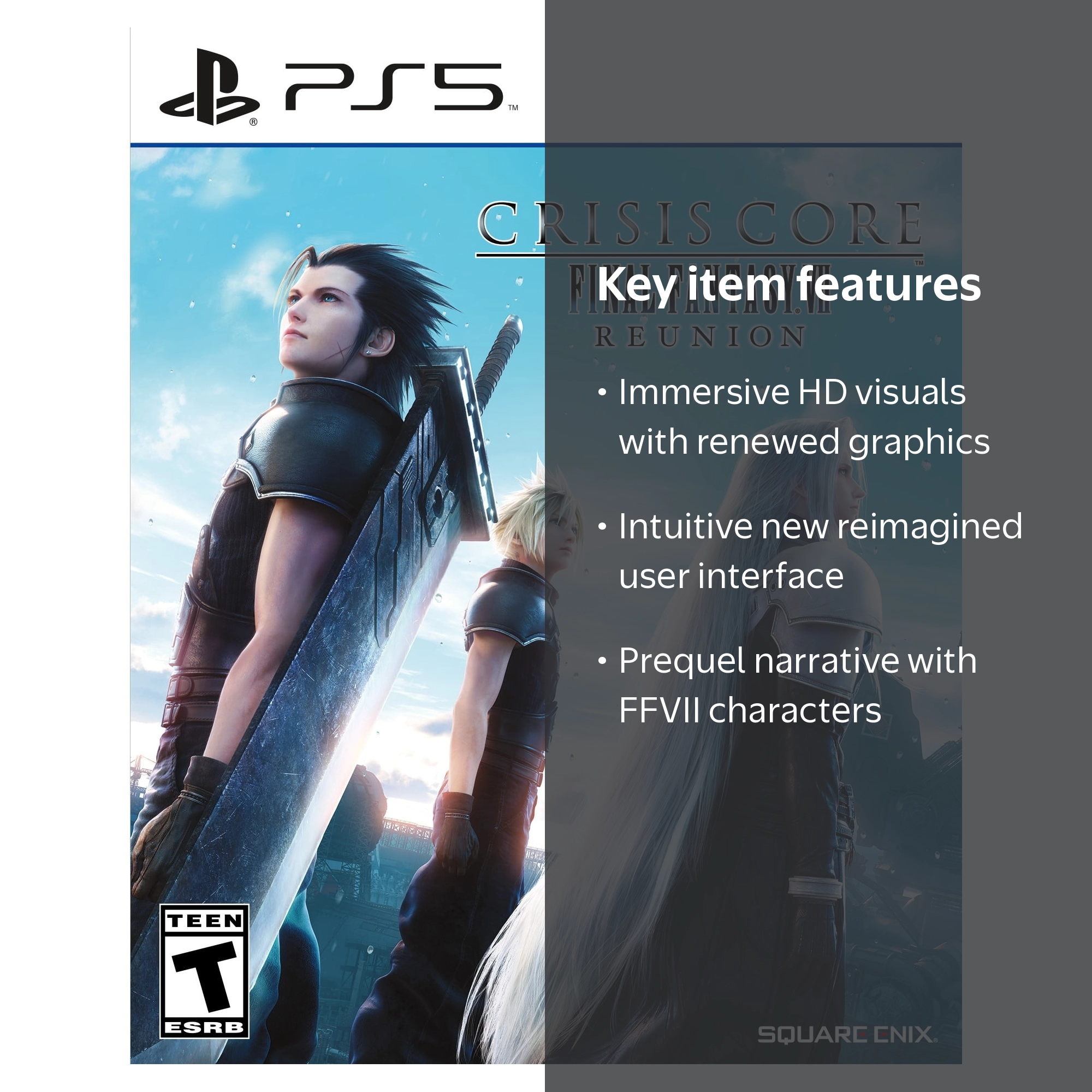 Square Enix, Crisis Core: Final Fantasy VII Reunion, HD Remaster