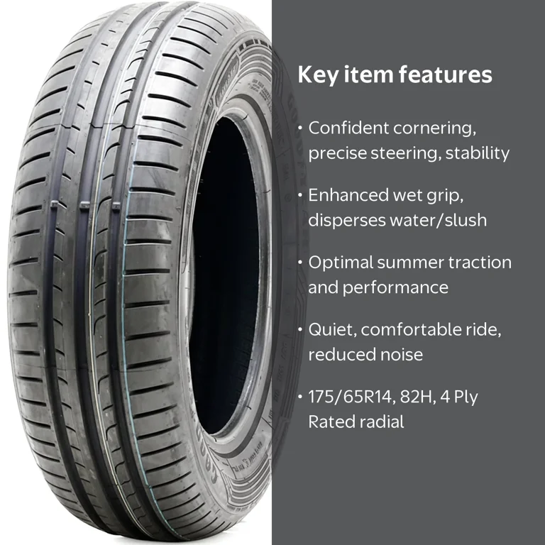 Goodyear, Eagle Sport 2 Performance Summer Tire, 175/65R14 82H Goodyear, Eagle Sport 2 Performance Summer Tire, 175/65R14 82H