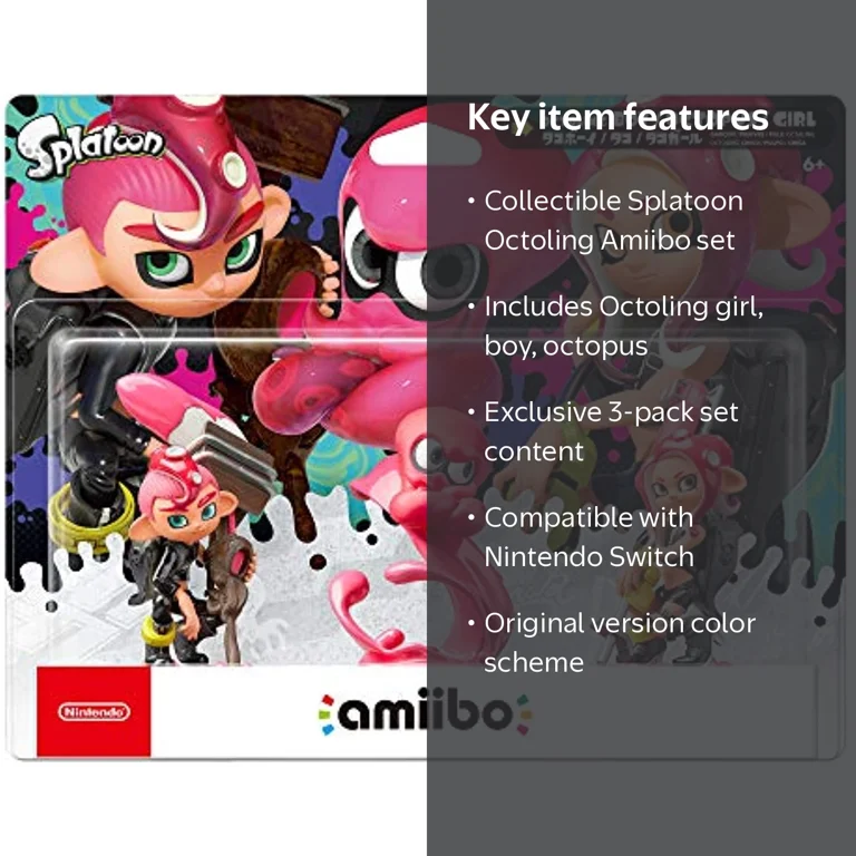 Nintendo, Splatoon Series, Octoling Amiibo 3-pack, Limited Edition