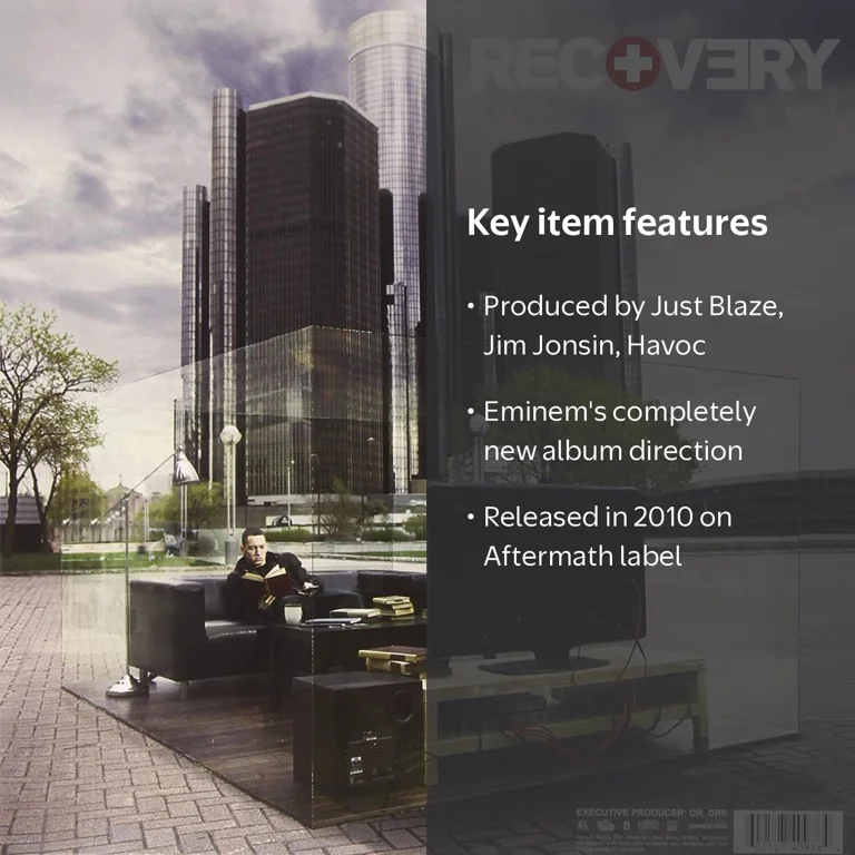 Eminem - Recovery - 2010 Release, Vinyl, Hip-Hop/Rap Genre