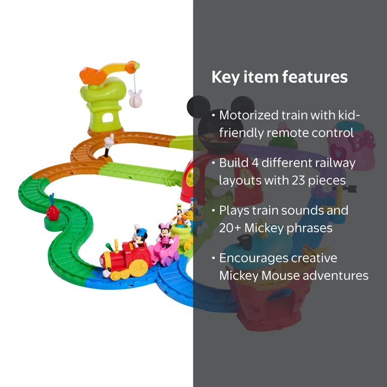 Disney Jr. Mickey Mouse Clubhouse Fun Track Set, 43 pieces, Kids