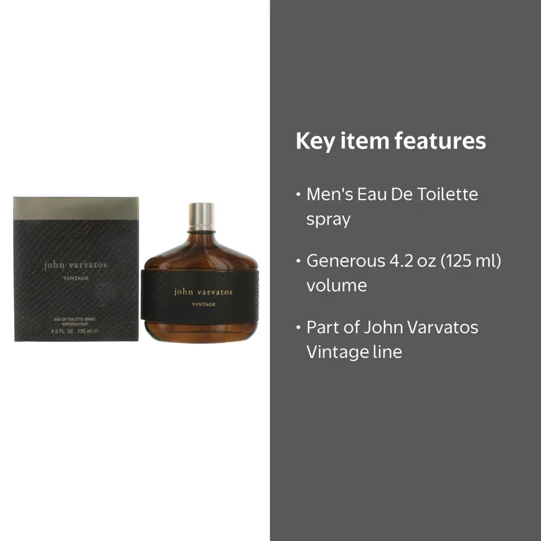 John Varvatos, Eau De Toilette Spray, 4.2 Oz, Vintage for Men