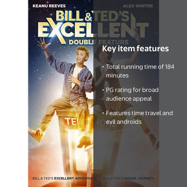 SDS, DVD, Bill & Ted's Excellent Adventure PG, New Box Art
