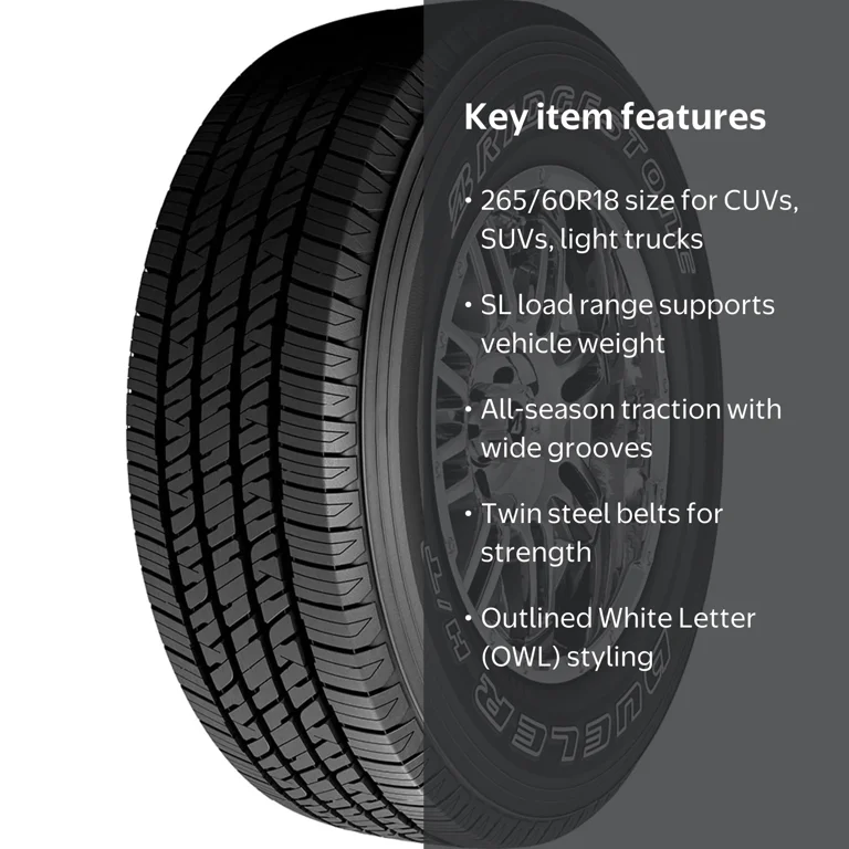 Bridgestone Dueler H/T 685 All Season 265/60R18 110T Light Truck