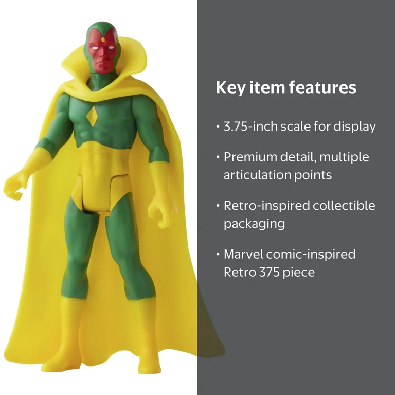 Marvel, Action Figure, 3.75-inch Retro 375 Collection Vision