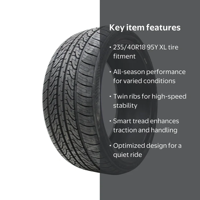 Vercelli Strada II All-Season Passenger Tire 235/40R18 95Y XL for