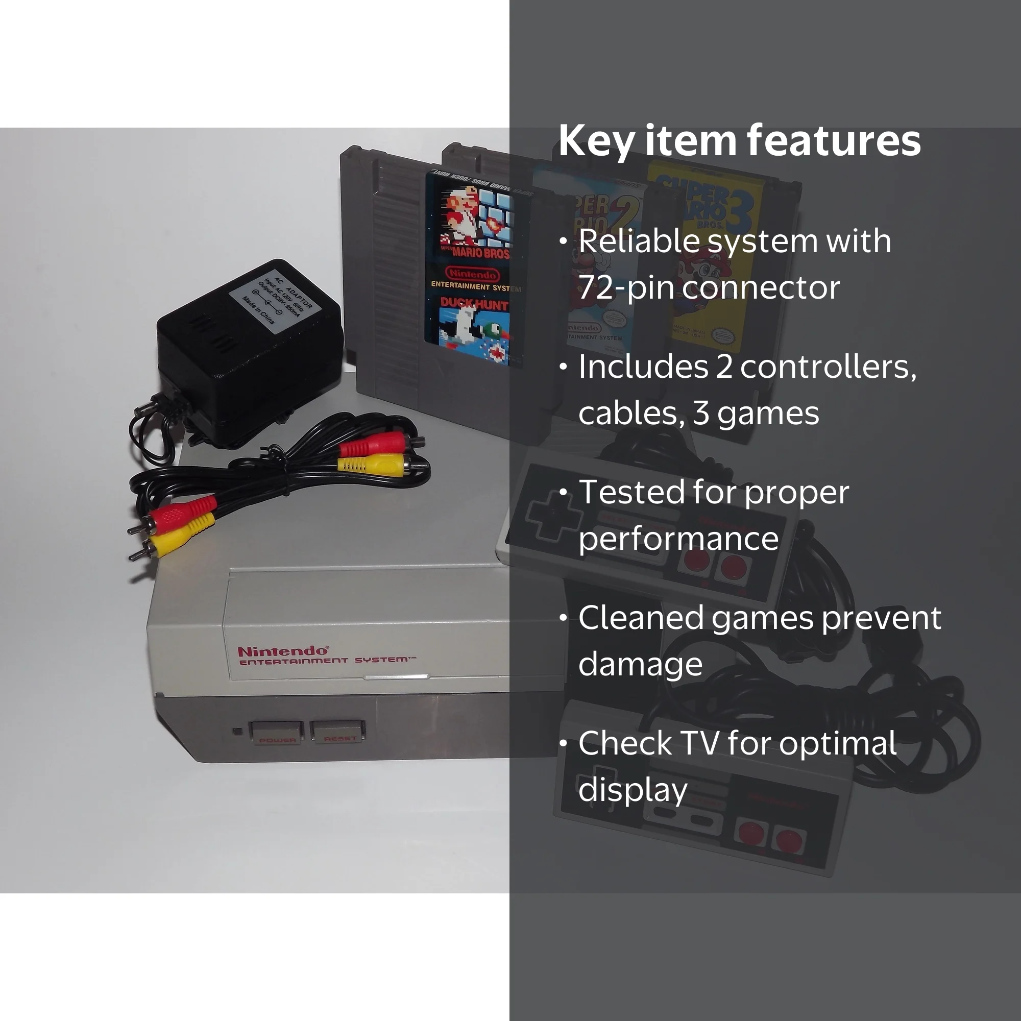 Nintendo Entertainment System Bundle, Super Mario Bros 1, 2, 3