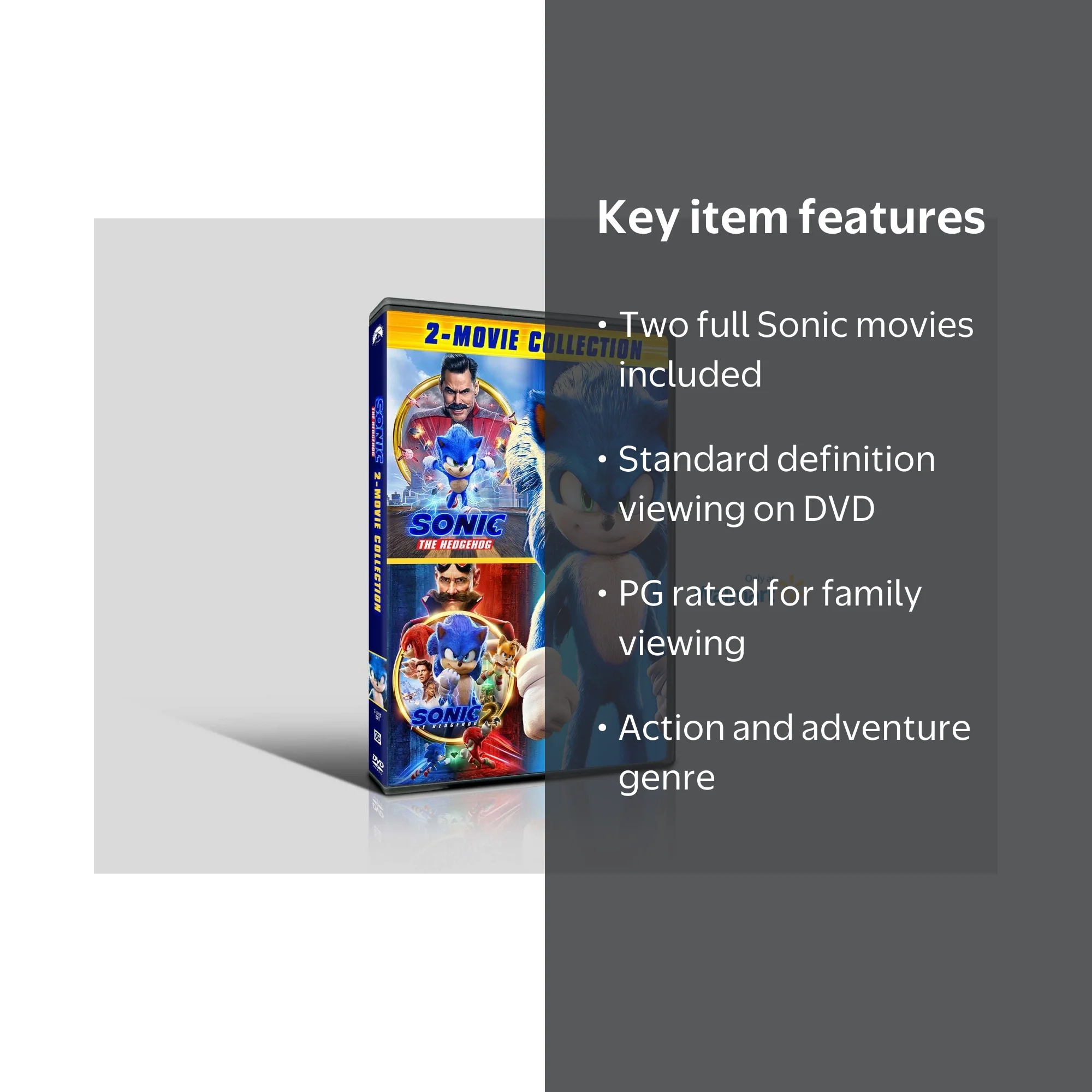 Walmart Exclusive: Sonic the Hedgehog 2-Movie Collection (Sonic 1