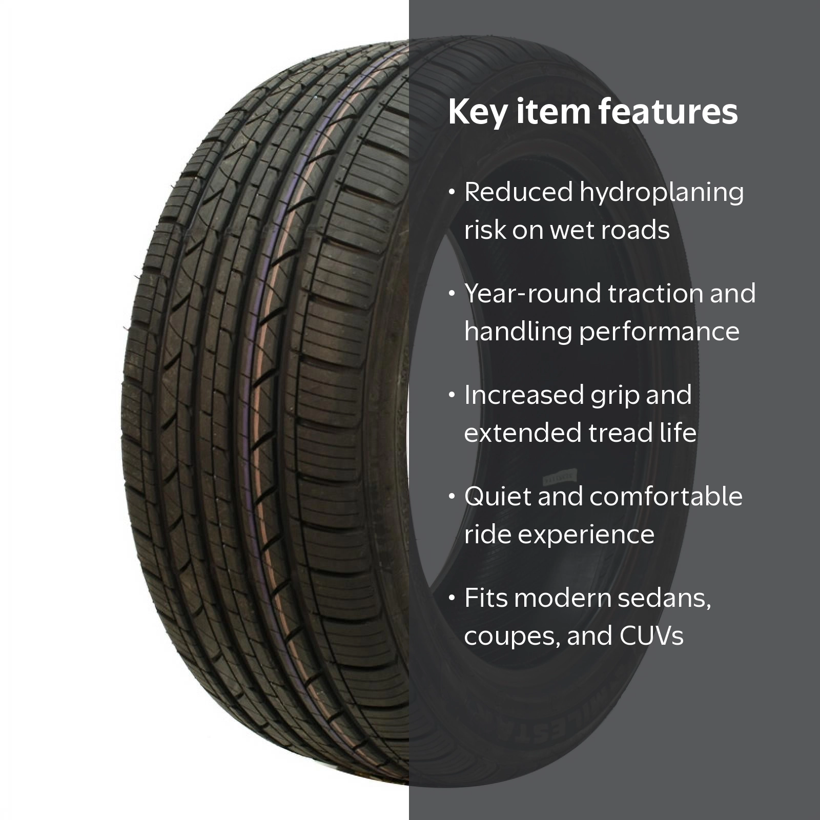 まる Milestar, Passenger Tire, All Season, 225/40R18 XL - Walmart.com