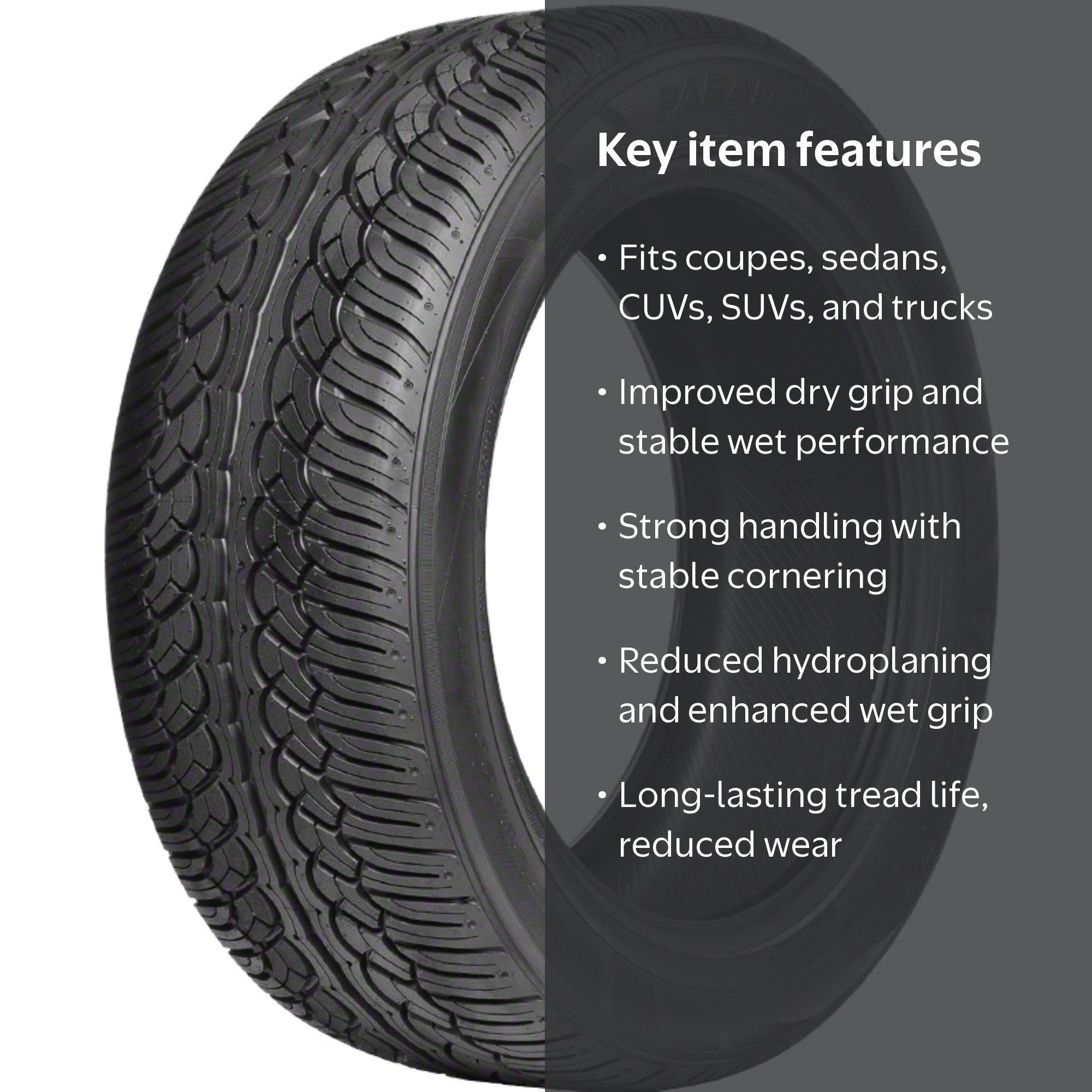 Yokohama Parada Spec-X 110V High-Performance All Season Tire for