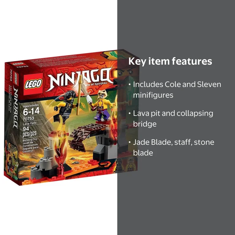 LEGO Ninjago Lava Falls Set #70753 - Walmart.com
