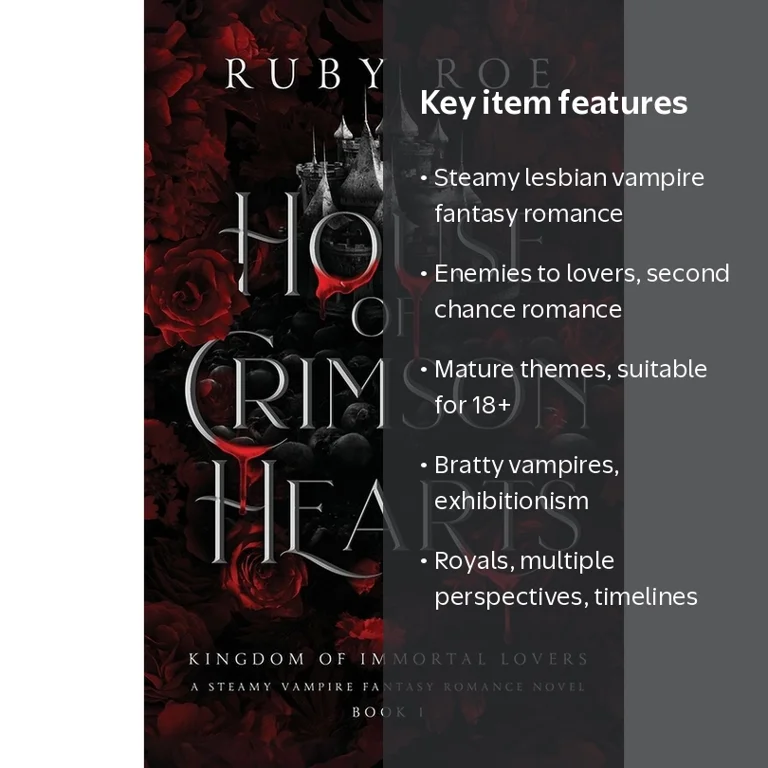 Ruby Roe, Vampire Romance Novel, Kingdom of Immortal Lovers