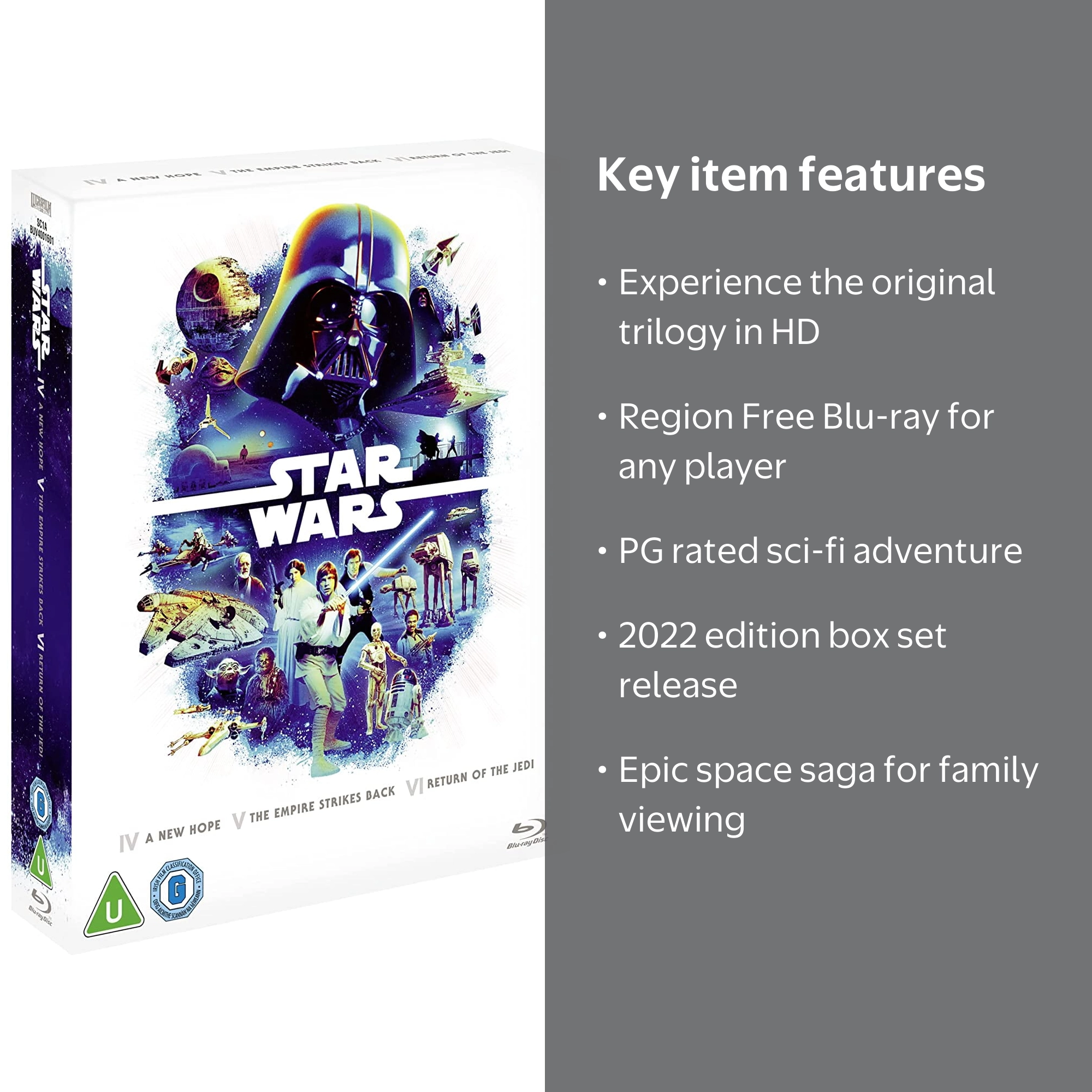 Blu-ray Star Wars Original Trilogy (Episodes 4-6) 2022, Skywalker