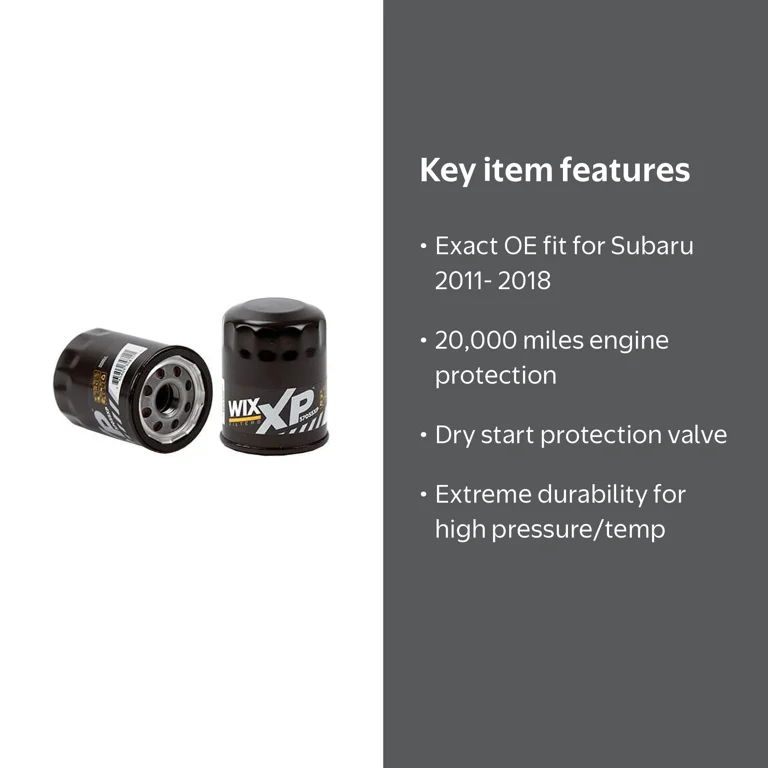 WIX Filters, Oil Filter, 57055XP, for Subaru 2011-2018 - Walmart.com