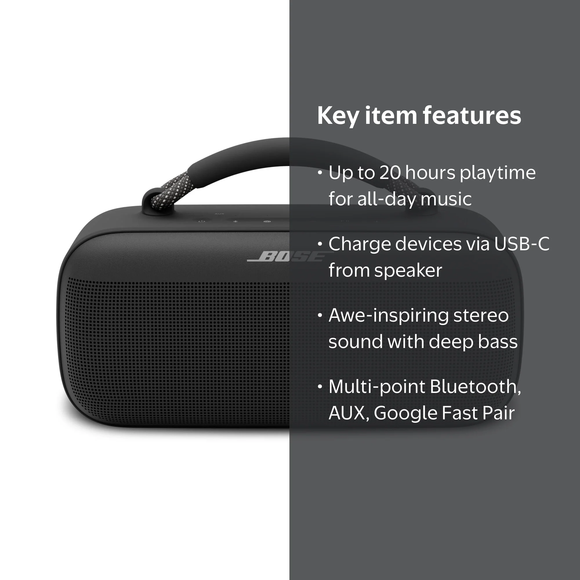 BOSE SoundLink Max ワイヤレススピーカー ブラック k2-_c7a0349b-880d-4151-8252-