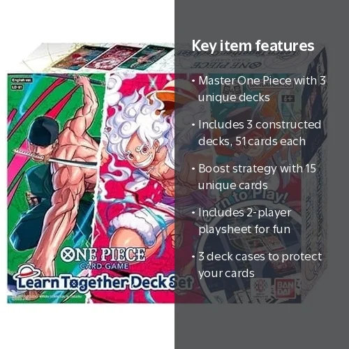 One Piece: Learn Together Deck Set (LT-01) by Bandai - Walmart.com
