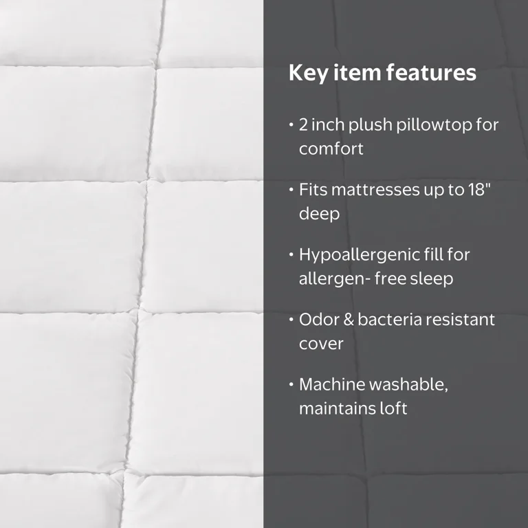 Sertapedic Ultra Loft Mattres Topper, Full - Walmart.com