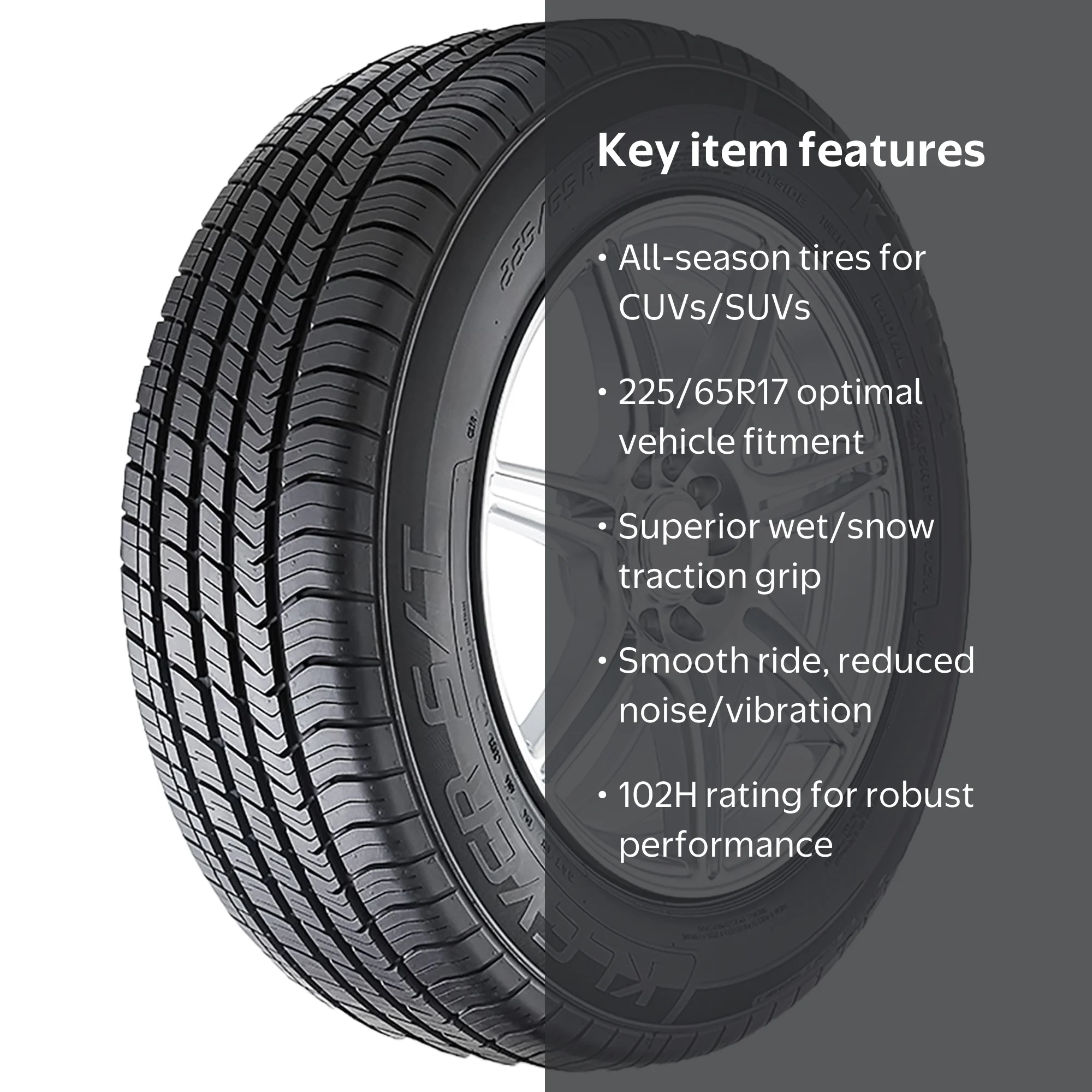 Kenda Klever S/T KR52 All Season 225/65R17 102H Passenger Tire