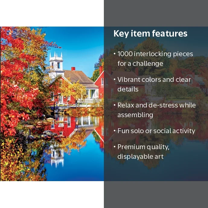 Cra-Z-Art Kodak 1000-Piece Autumn in Harrisville New Hampshire